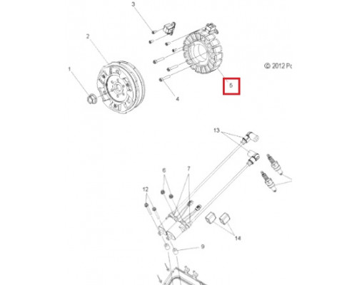 SM-01369 SPI Cтатор Генератора Для Polaris 4013413, 4014958