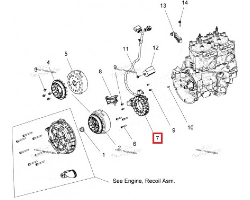 SM-01372 SPI Статор Генератора Для Polaris 650, 850 4017454