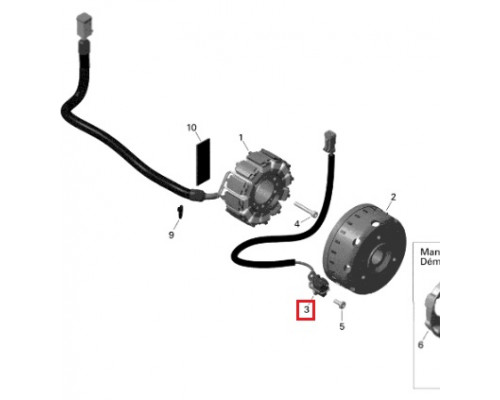 SM-01401 SPI Датчик Холла Для Ski Doo 410922969