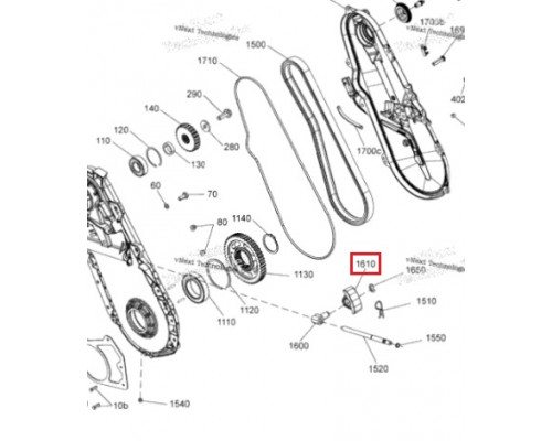 SM-03363 SPI Натяжитель Цепи Для Ski Doo Gen4 504153312