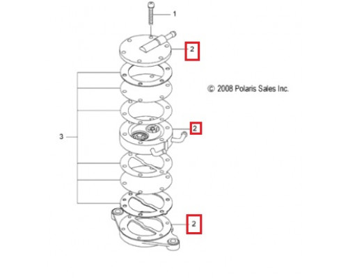 SM-07202 SPI Бензонасос Для Polaris WIDETRAK LX 3084589, 3084606, 3085490, 3089751