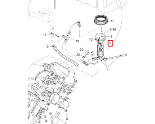 SM-07281 SPI Регулятор Давления Топлива Для Ski Doo 861302100, M19185