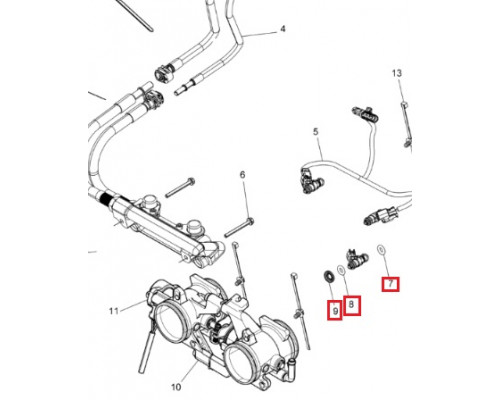 SM-07391 SPI Комплект Сальников Топливного Инжектора Для Polaris 1500198, 5412891, 5436287