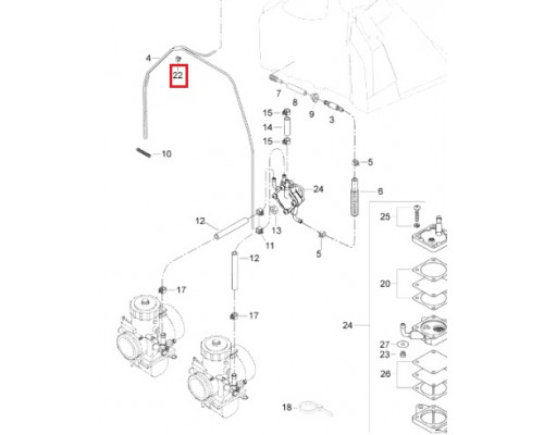 SM-07402 SPI Втулка Топливной Системы Для Ski Doo 570273900, 707800347