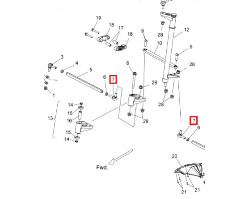 SM-08408 SPI Рулевой Наконечник Внутренний Для Polaris 7061165