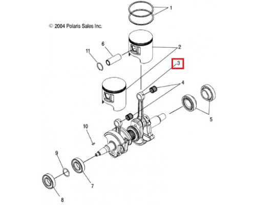 SM-09019 SPI Шатун Для Polaris 700, 900 2202952