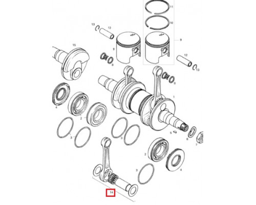 SM-09106 SPI Шатун Для Ski Doo 420888394, 420994564