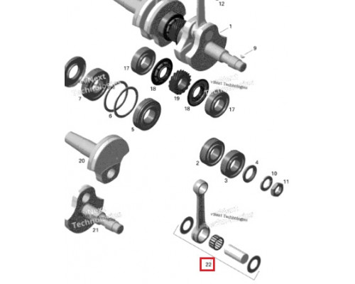 SM-09112 SPI Шатун Для Ski Doo 420888253, 420888753, 420890973