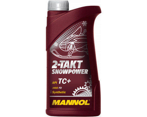 1430 MANNOL SNOWPOWER Моторное Синтетическое 2Т Двухтактное Масло 1 Литр