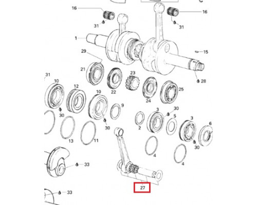 SM-09135 SPI Шатун Для Ski Doo 420995339, 420996624, 420996626, SM-09109