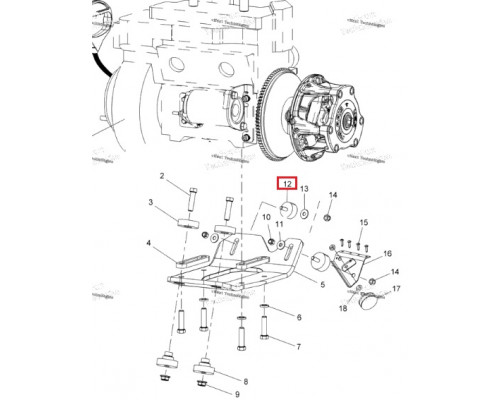 SM-09150-1 SPI Подушка Двигателя Для Polaris 3110061