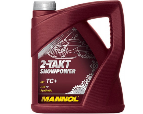 1431 MANNOL SNOWPOWER Моторное Синтетическое 2Т Двухтактное Масло 4 Литра