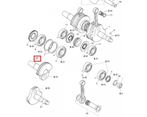 SM-09188-2 SPI Щека Коленвала Для Ski Doo 420818664, 420818666, 420818665