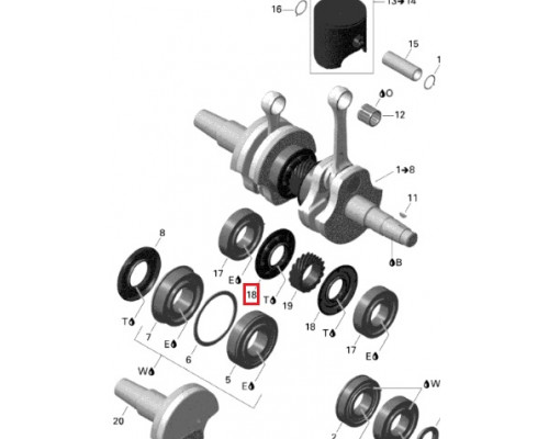 SM-09190-2 SPI Сальник Коленвала Двигателя Для Ski Doo 420931455