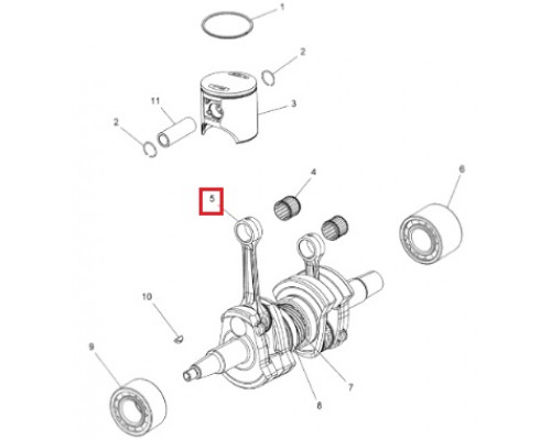 SM-09342 SPI Щека Коленвала Для Polaris 2205687, 2205580