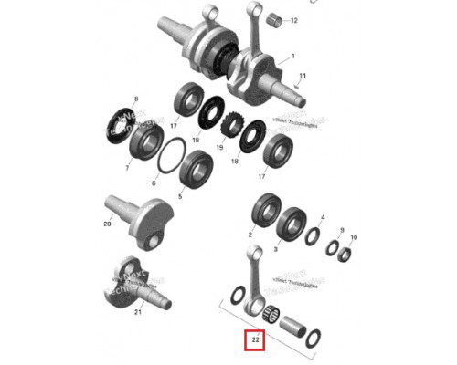 SM-09348 SPI Шатун Для Ski Doo 420890958, 420890959