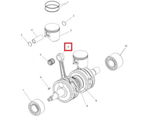 SM-09350 SPI Щека Коленвала Для Polaris 800 2203584, 2204622