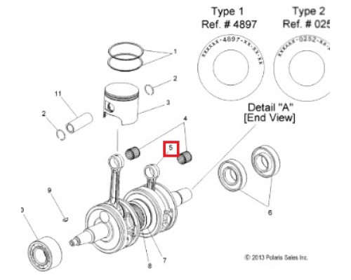 SM-09355 SPI Шатун Для Polaris 2203593, 2204620, 2205657