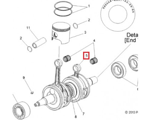 SM-09358 SPI Щека Коленвала (PTO) Для Polaris 600 2203593, 2204620, 2205657