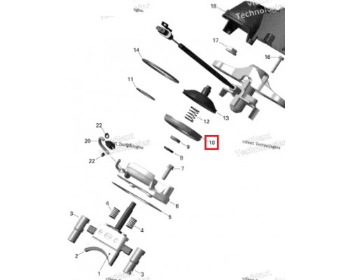 SM-09546 SPI Мембрана RAVE Клапана Для Ski Doo 420260724, 420260725