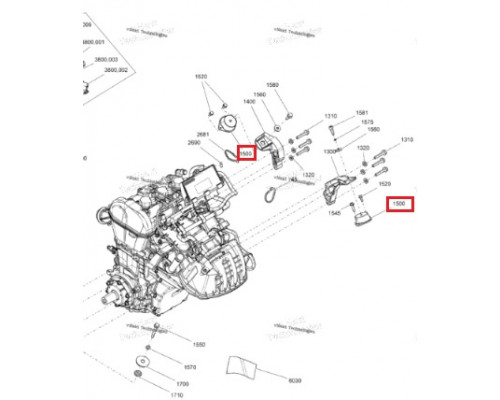 SM-09558 SPI Подушка Двигателя Для Ski Doo 512060729, 512060246, 512060457