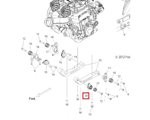 SM-09567 SPI Подушка Двигателя Для Polaris 1018370, 1019584