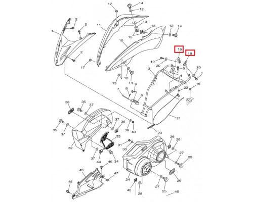 SM-12434 SPI Фиксатор Капота Для Yamaha 8GJ-77171-00-00