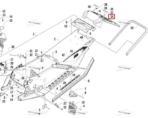 SM-12492 SPI Брызговик Задний Черный Универсальный