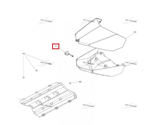 SM-12493 SPI Защелка Фиксатор Крышки Багажника Для Ski Doo 511000528