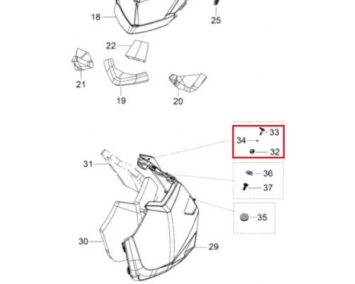 SM-12586 SPI Фиксатор Капота Для Ski Doo 517304296, 517304538, 517304297