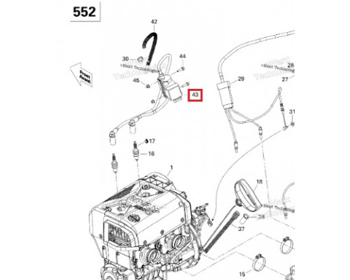 SU-01182 SPI Катушка Зажигания Для Ski Doo 512059945, 512060040