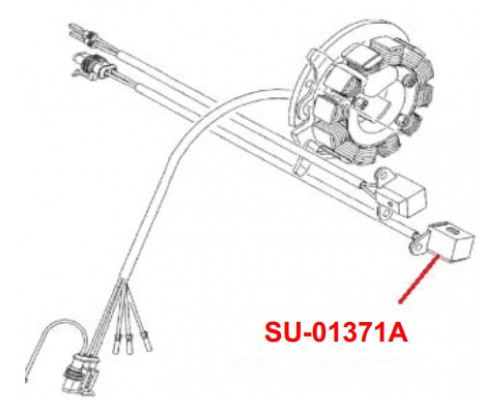 SU-01371A SPI Датчик Холла Для Ski Doo 420665162, 420665163, 420966547, 420966548