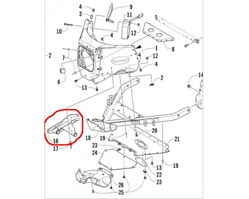 1605-028 Пыльник Правый Для Arctic Cat M800