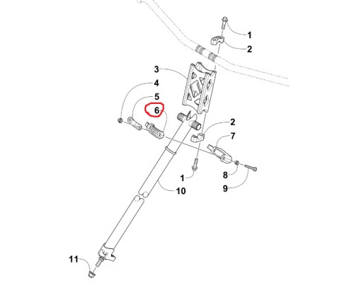 1605-043 Крепление Рулевой Колонки Для Arctic Cat M800