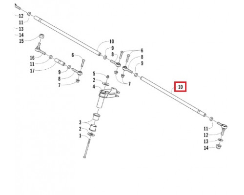 1605-088 Рулевая Тяга Для Arctic Cat M800