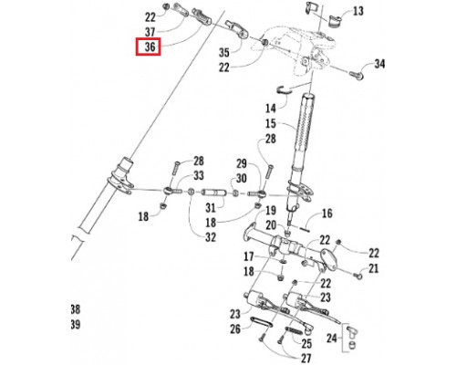 1605-127 Крепление Рулевой Колонки Для Arctic Cat