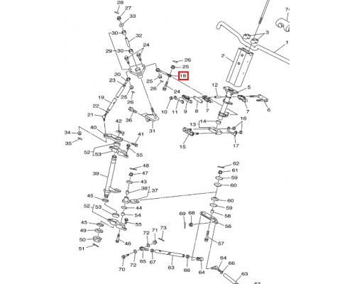 SM-08267 SPI Рулевая Тяга Для Yamaha 8GC-23828-00-00