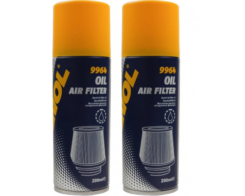 9964 MANNOL Жидкость Пропитка Для Воздушного Фильтра Нулевого Сопротивления Air Filter Oil 200 МЛ Аэрозоль
