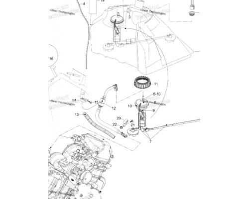 SM-07218 SPI Бензонасос Для Ski Doo 513033120, 513033145, 513033393, 513033495, 861302100, M19185