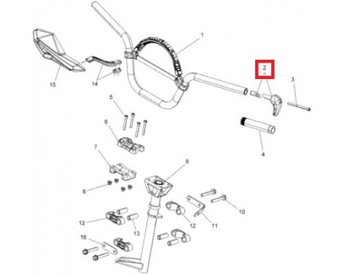 1823339-070 Крюк Для Ручек Руля Для Polaris
