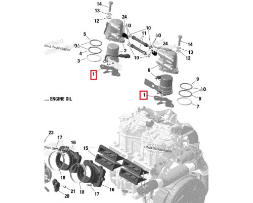 420430056 Прокладка Форсунки Инжектора Для Ski Doo 420430055