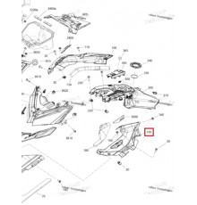 517306732 Боковая Панель Капота Левая Синяя Для Ski Doo Gen4