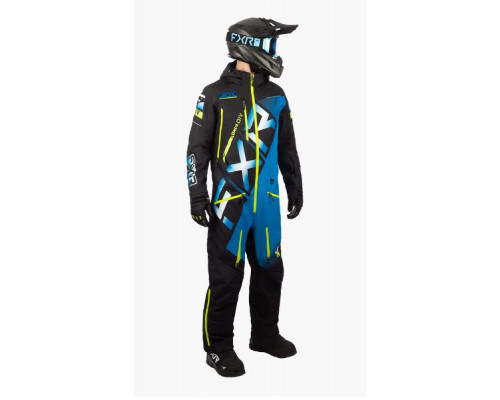 Комбинезон FXR CX без утеплителя Black/Blue/Hi Vis, L