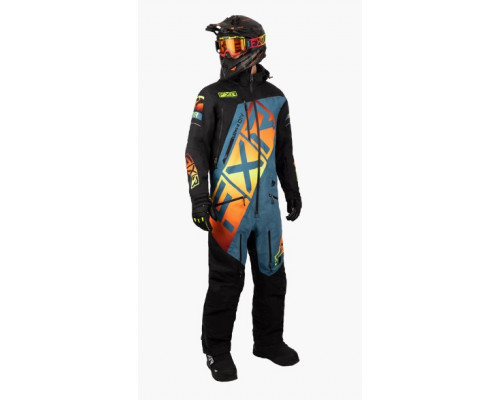 Комбинезон FXR CX F.A.S.T. с утеплителем Black/Steel/Inferno, 2XL