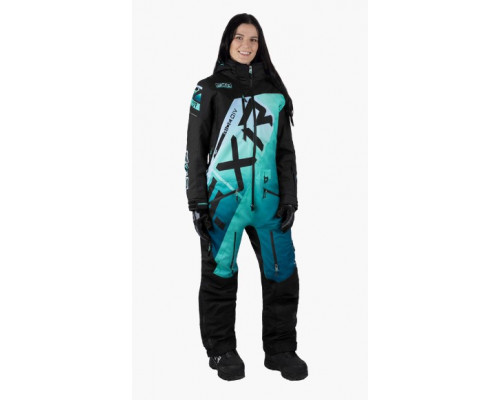 Комбинезон FXR CX F.A.S.T. с утеплителем Black/Mint Fade, 14
