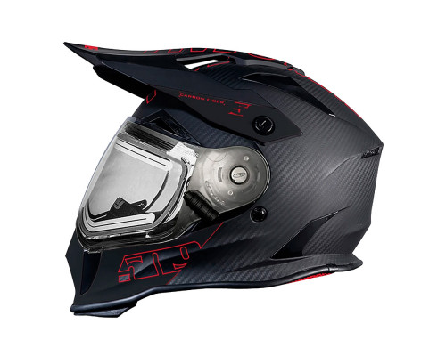 Шлем с подогревом визора 509 Delta R3 Carbon Ignite Red, M