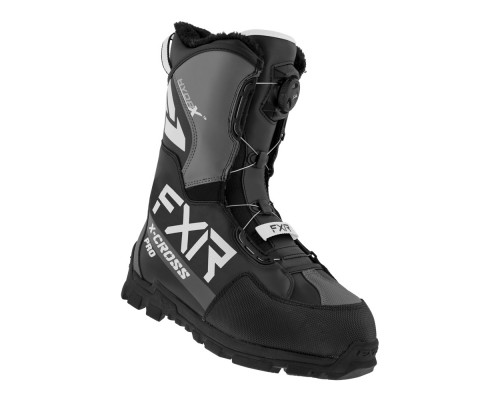 Ботинки FXR X-Cross Pro BOA с утеплителем Black/White, 7/9/40