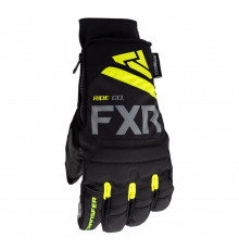 Перчатки FXR Transfer с утеплителем Black/Hi Vis, S