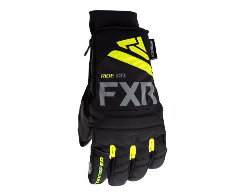 Перчатки FXR Transfer с утеплителем Black/Hi Vis, S