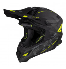 Шлем FXR HELIUM CARBON W/ AUTO BUCKLE Hi Vis/Charcoal, XS